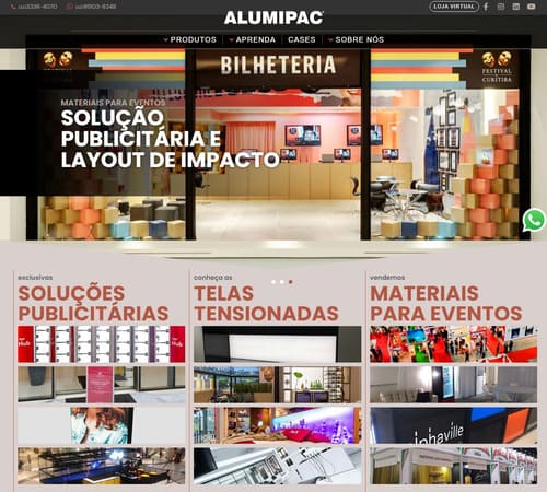 site Alumipac em Londrina
